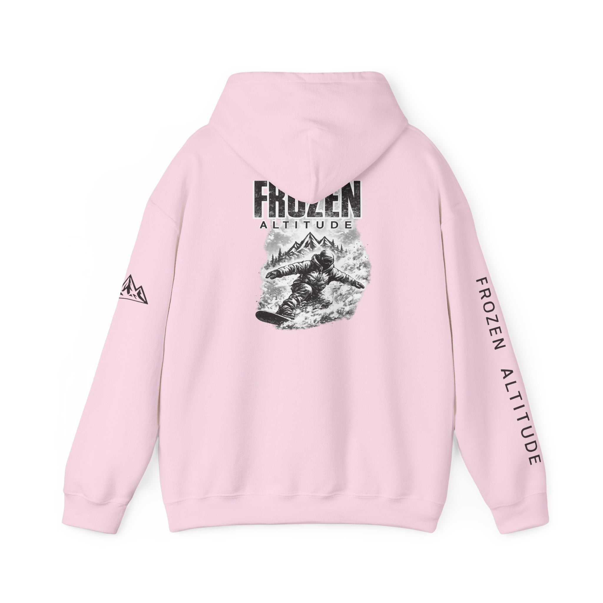 Frozen Altitude Snowboard Hoodie — Snowboarder Graphic Hoodie