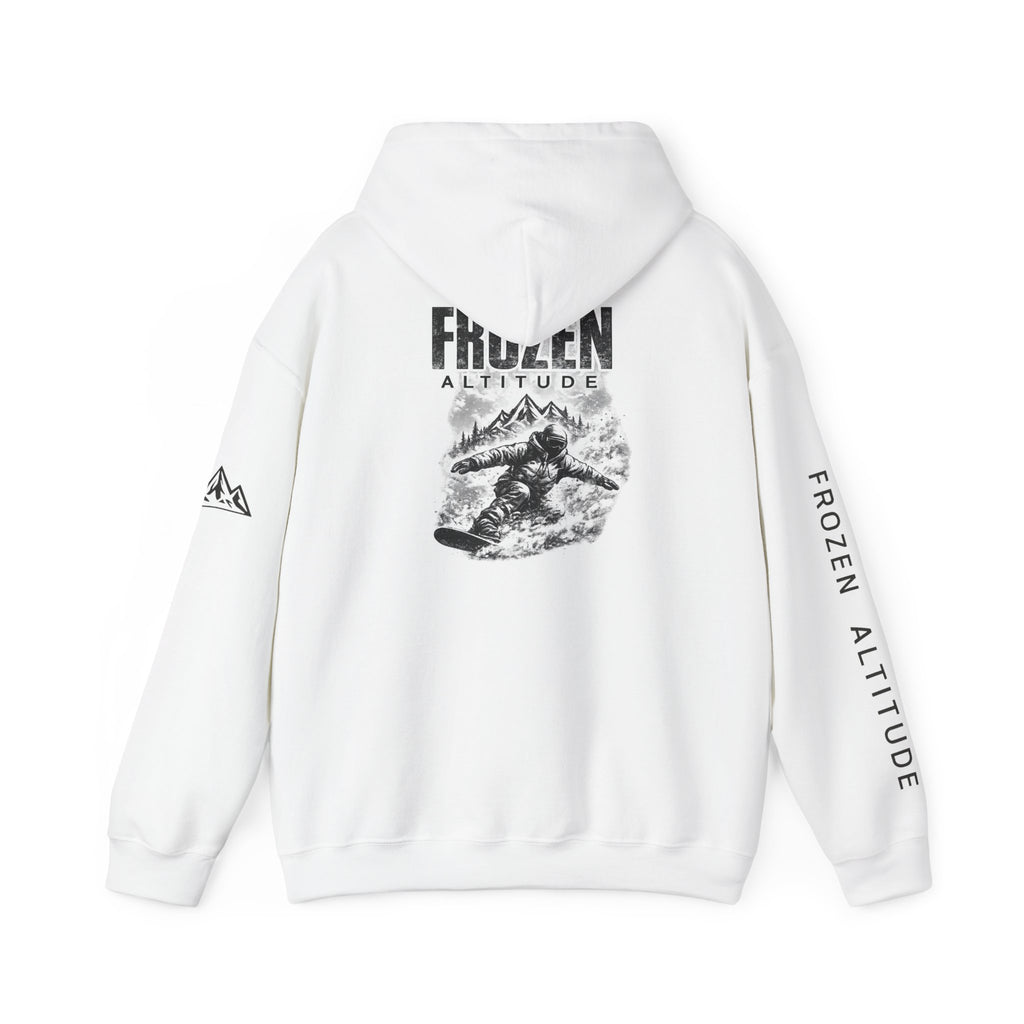 Frozen Altitude Snowboard Hoodie — Snowboarder Graphic Hoodie
