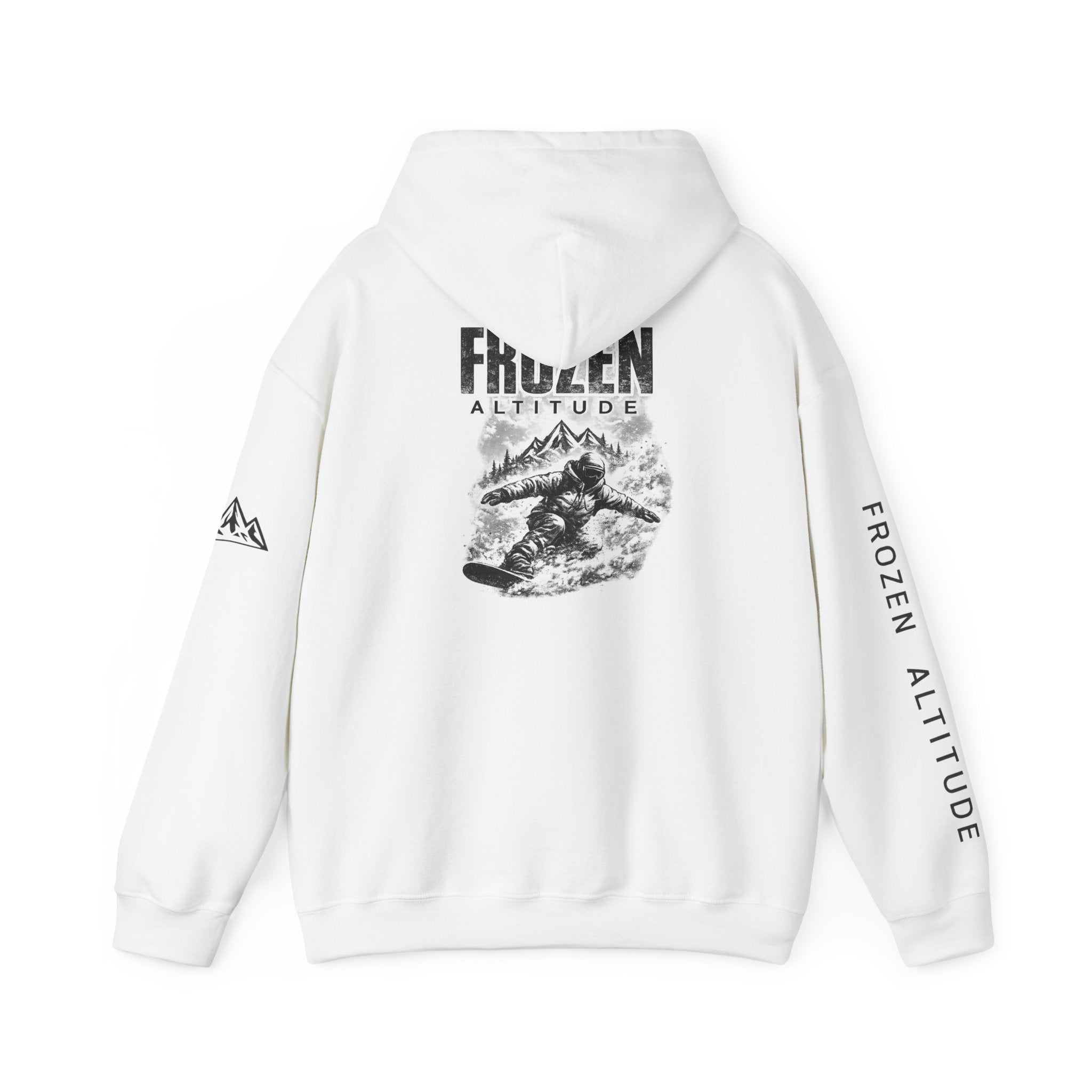 Frozen Altitude Snowboard Hoodie — Snowboarder Graphic Hoodie