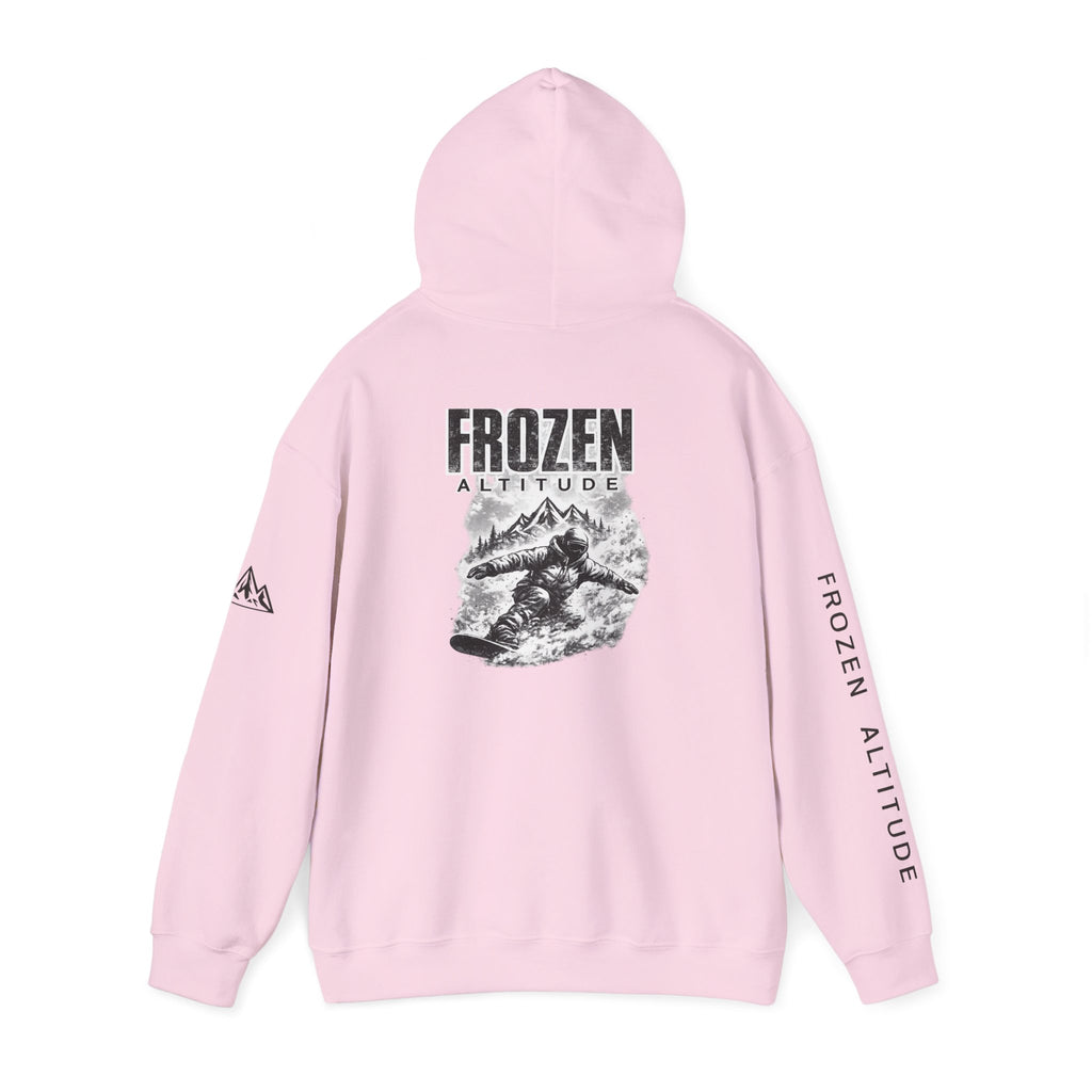 Frozen Altitude Snowboard Hoodie — Snowboarder Graphic Hoodie