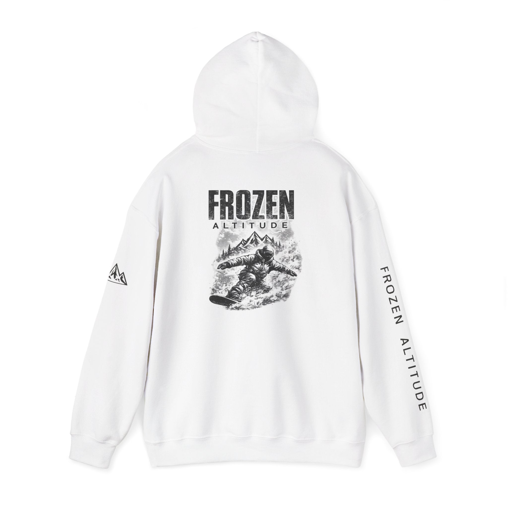Frozen Altitude Snowboard Hoodie — Snowboarder Graphic Hoodie