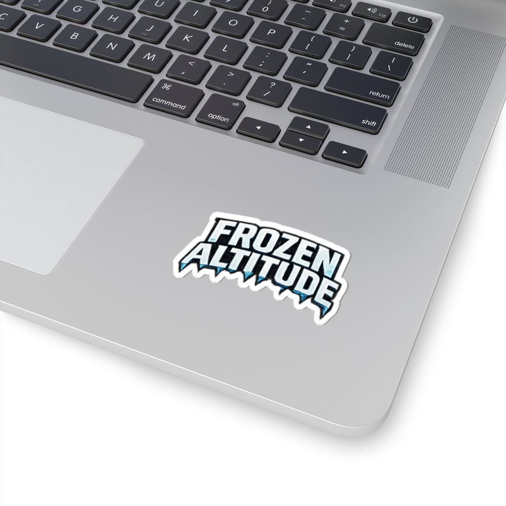 Frozen Altitude Sticker | Icy Text Graphic