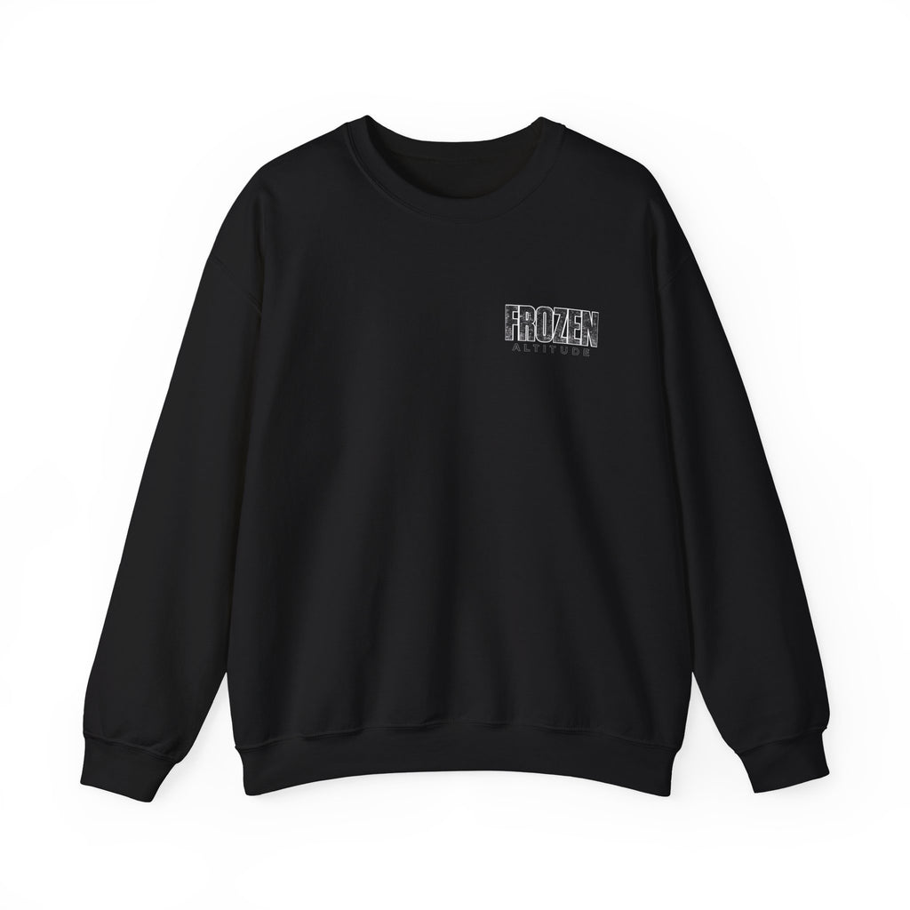 Frozen Altitude Crewneck Sweatshirt — Minimal Winter Graphic Pullover